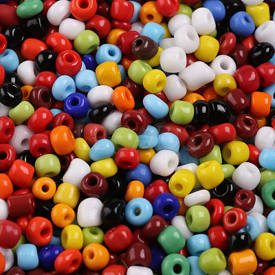 6/0 Glass Seed Beads SEED-US0003-4mm-51-1