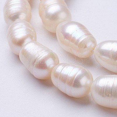 Natural Cultured Freshwater Pearl Beads Strands PEAR-P002-14-1