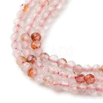 Natural Ferruginous Quartz Beads Strands G-B142-A01-2mm-1