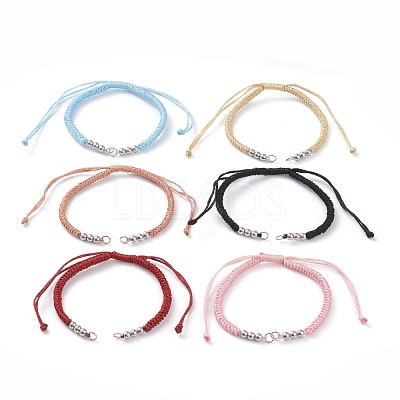 Adjustable Braided Polyester Cord Bracelet Making AJEW-JB00849-1