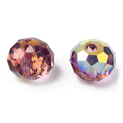 Faceted Transparent Glass Beads GLAA-E047-01A-1