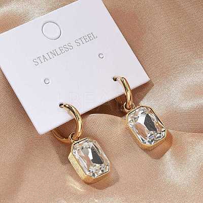 Ion Plating(IP) 304 Stainless Steel Hoop Earring Hand Polished EJEW-C017-06G-03-1