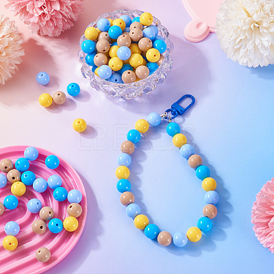 Opaque Acrylic Beads OACR-TAC0014-06J-1
