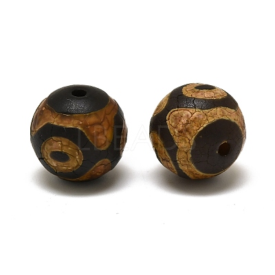 Tibetan Style 3-Eye dZi Beads G-Z020-03B-10-1