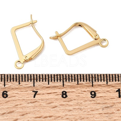 Brass Leverback Earring Findings KK-P340-20B-G-1