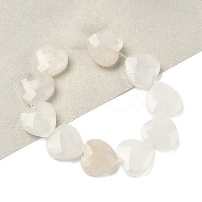 Natural White Jade Beads Strands G-A309-A24-01-1