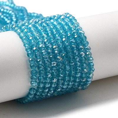 Electroplate Glass Beads Strands LS-EGLA-D020-3x2mm-41-1