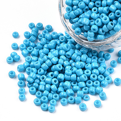 Baking Paint Glass Seed Beads SEED-S001-K10-1