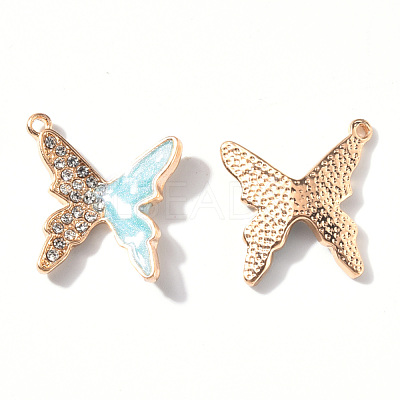 Alloy Enamel Pendants X-ENAM-R058-03B-1
