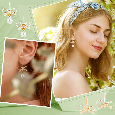 24Pcs Brass Stud Earring Findings KK-FH0002-35-1