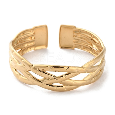 304 Stainless Steel Cuff Bangles for Women BJEW-K263-05G-05-1