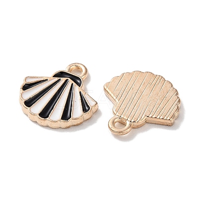 Alloy Enamel Pendants ENAM-O001-02A-G-1