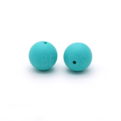 Round Food Grade Eco-Friendly Silicone Beads SI-JX0066A-01-1