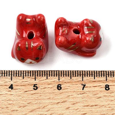 Handmade Porcelain Beads PORC-Z009-02G-1