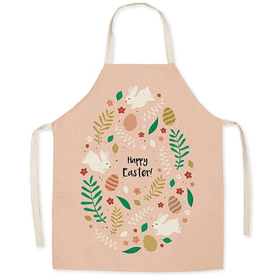 Cute Easter Egg Pattern Polyester Sleeveless Apron PW-WG98916-15-1