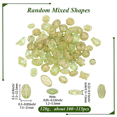 120g Transparent Acrylic Beads MACR-PA0001-72B-1