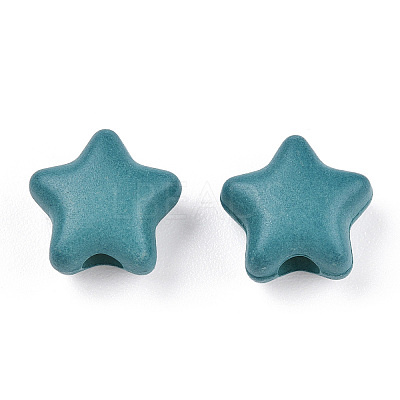 Spray Painted Acrylic Beads MACR-S373-45-O08-1