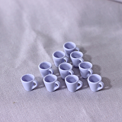 Resin Miniature Teacup Ornaments BOTT-PW0001-179E-1