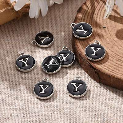 Platinum Plated Alloy Charms ENAM-S118-02Y-P-1