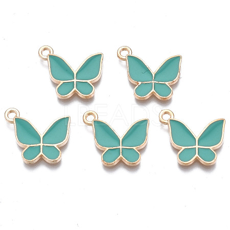 Alloy Enamel Pendants ENAM-T016-23C-RS-1