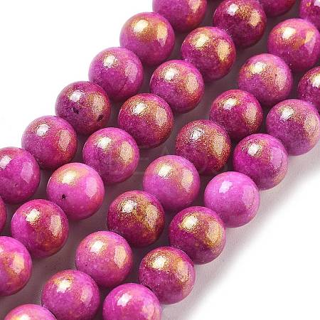 Natural Mashan Jade Beads Strands G-A255-A01-01M-1