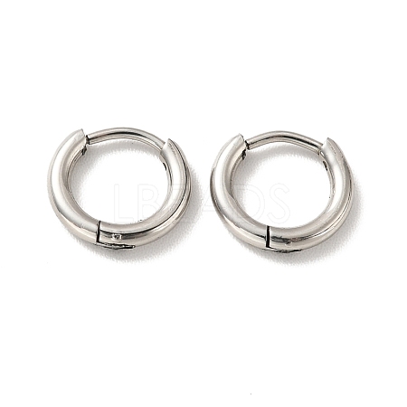 Tarnish Resistant 201 Stainless Steel Huggie Hoop Earrings STAS-H164-01P-1