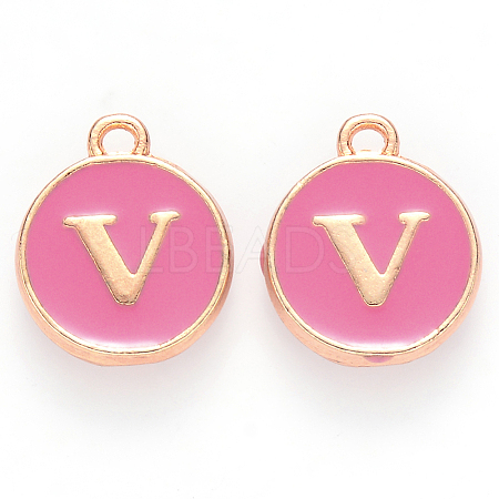 Golden Plated Alloy Enamel Charms LS-ENAM-S118-08V-1
