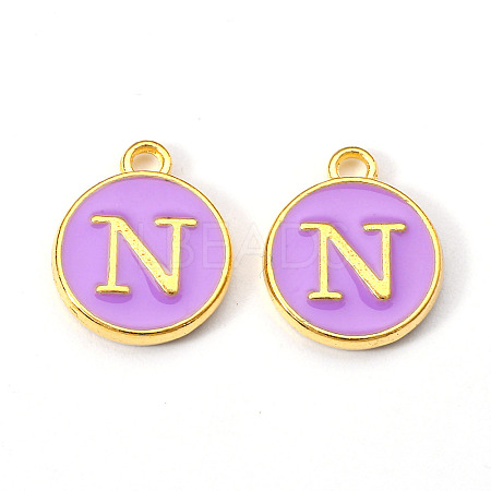 Golden Plated Alloy Enamel Charms LS-ENAM-S118-10N-1