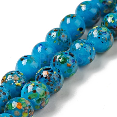Handmade Lampwork Beads Strand LAMP-C008-02G-1