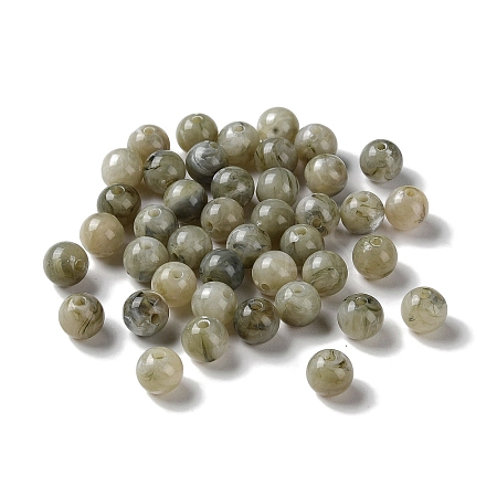 Acrylic Beads OACR-C020-06G-1