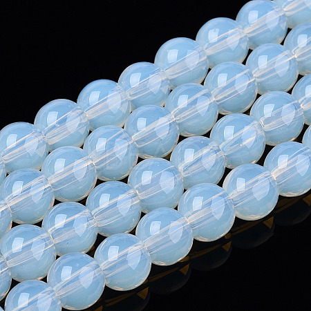 Transparent Glass Beads Strands GLAA-T032-T6mm-14-1