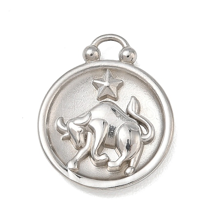 12 Constellations 304 Stainless Steel Pendants STAS-F354-01P-10-1