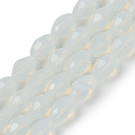 Electroplate Imitation Jade Glass Beads Strands EGLA-N013-J4mm-D02-1