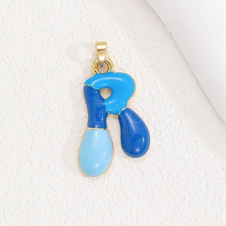 Alloy Enamel Pendants ENAM-S023-01G-R-1