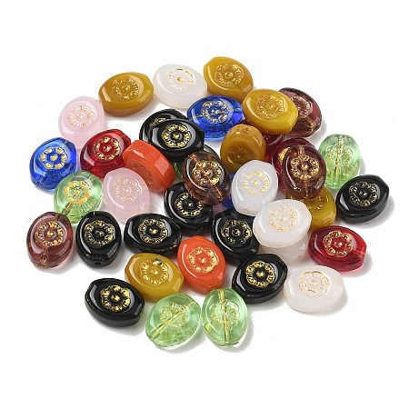Baking Paint Mixed Styles Glass Beads GL-CBA8D6A-08-1
