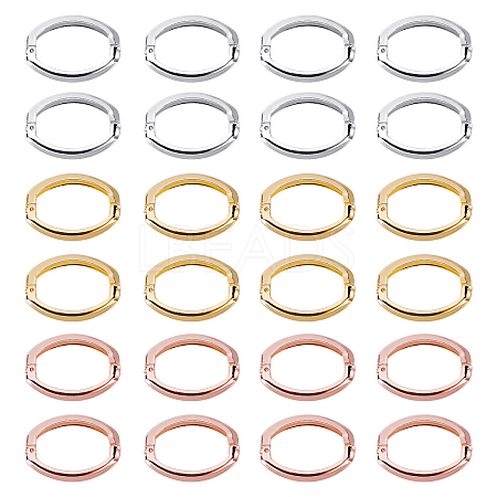 Brass Twister Clasps KK-FH0001-36-1