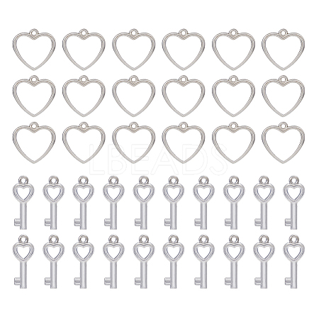 300Pcs 2 Style CCB Plastic Charms CCB-DC0001-03-1