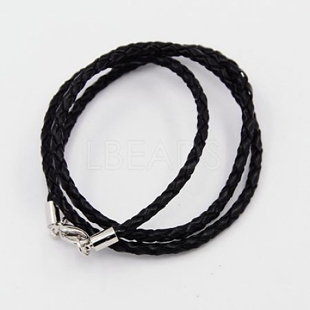Braided Leather Cords X-NCOR-D002-533mm-17-1