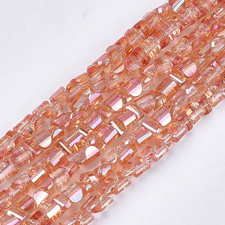 Electroplate Glass Beads Strands EGLA-S179-01A-E01-1
