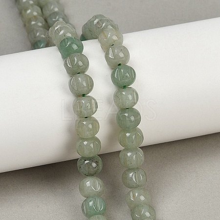 Natural Green Aventurine Beads Strands G-Z080-B12-8x6mm-1