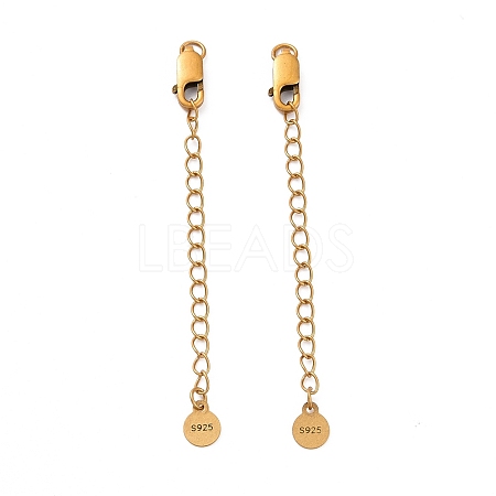 925 Sterling Silver Chain Extenders STER-D036-35AG-1