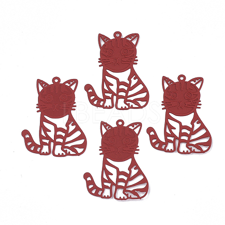 430 Stainless Steel Kitten Pendants LS-STAS-S108-18D-1