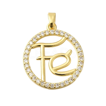 Rack Plating Brass Micro Pave Clear Cubic Zirconia Hollow Connector Charms KK-M079-09G-1
