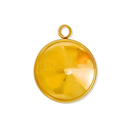 304 Stainless Steel Pendant Cabochon Settings PW-WG002AB-11-1