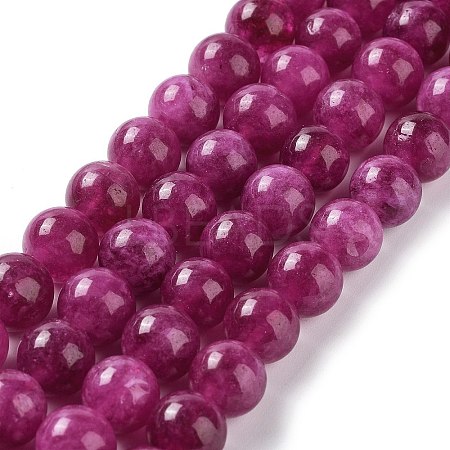 Dyed Natural Malaysia Jade Beads Strands G-G021-02C-03-1