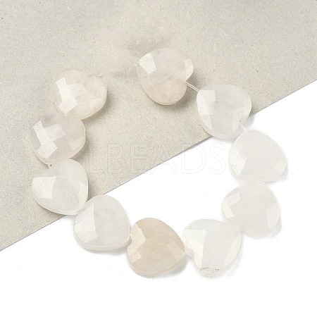 Natural White Jade Beads Strands G-A309-A24-01-1
