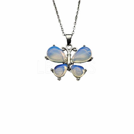 Crystal Butterfly Necklace Pendant Fashion Ornament Minimalist Pendant AM7436-11-1
