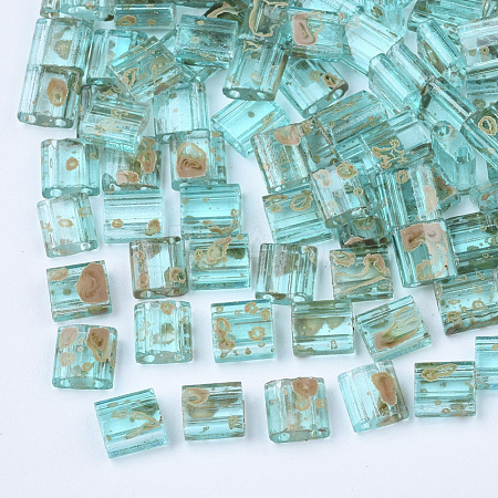 2-Hole Transparent Glass Seed Beads SEED-S023-30C-21-1