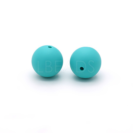 Round Food Grade Eco-Friendly Silicone Beads SI-JX0066A-01-1