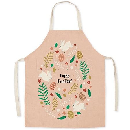 Cute Easter Egg Pattern Polyester Sleeveless Apron PW-WG98916-15-1